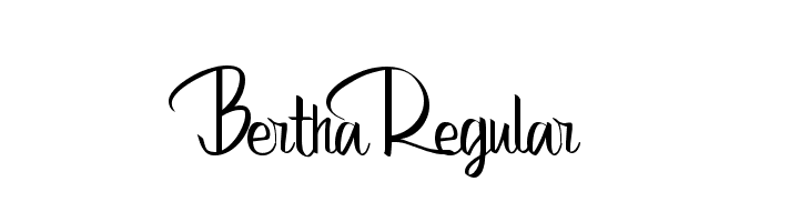 Bertha Regular Font