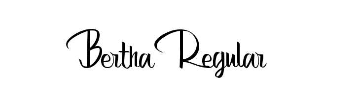 Bertha-Regular Font