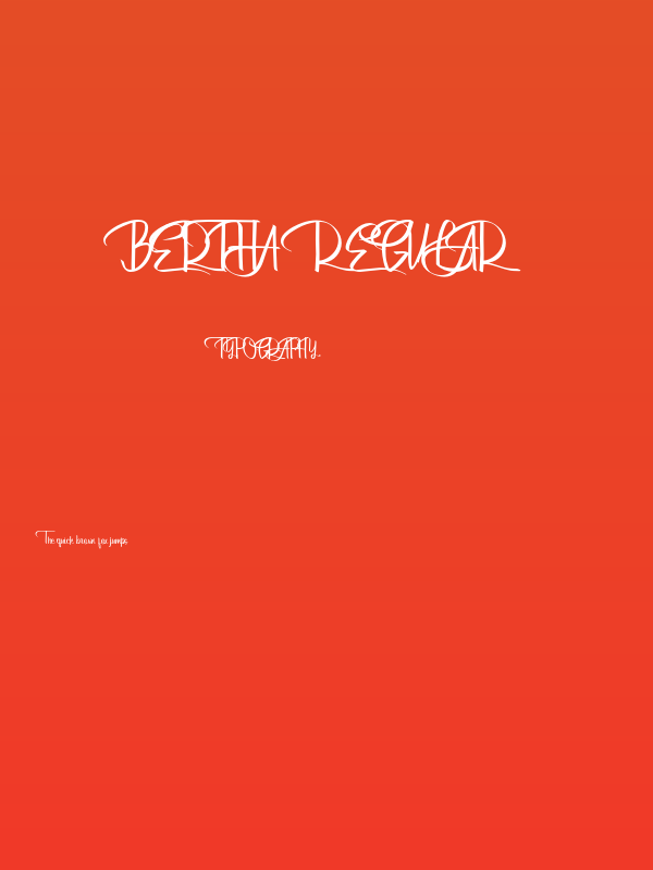 Bertha-Regular Poster