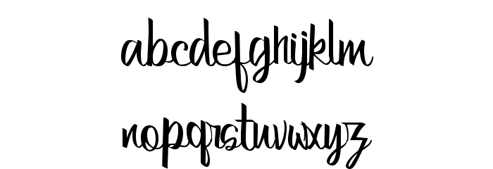 Bertha-Regular Font LOWERCASE