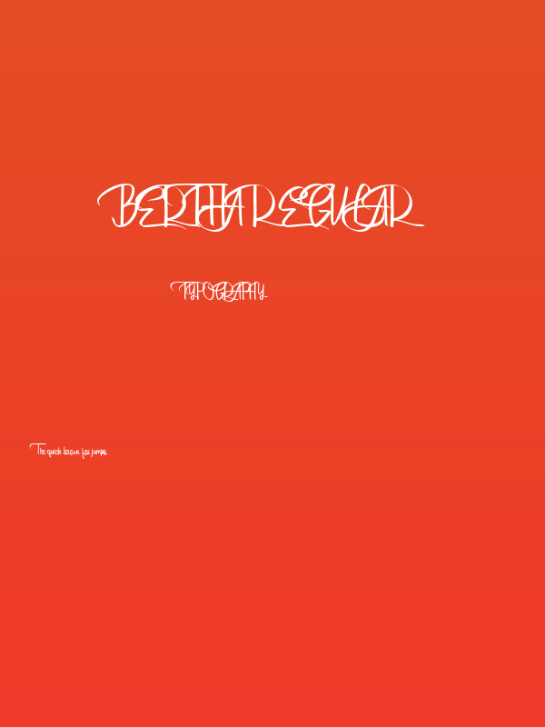 Bertha Regular Poster