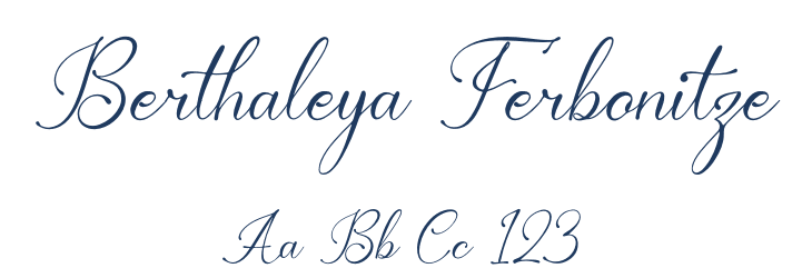 Berthaleya Ferbonitze Font Preview