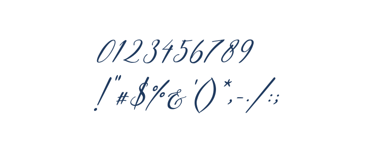 Berthalia Italic Other Characters