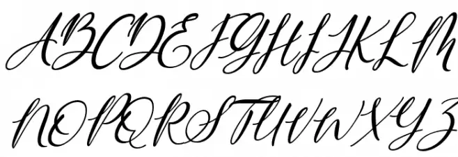Berthalia Italic Schriftart Groß