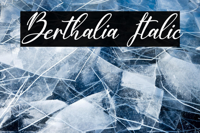 Berthalia Italic Example 1