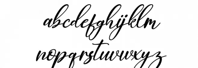 Berthalia Italic फ़ॉन्ट लोअरकेस