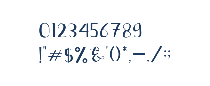 Berthalia Script Other Characters