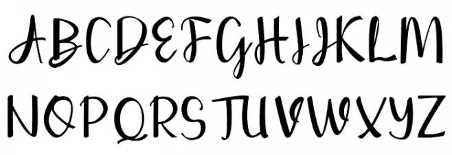 Berthalia Script Шрифта ВЕРХНИЙ