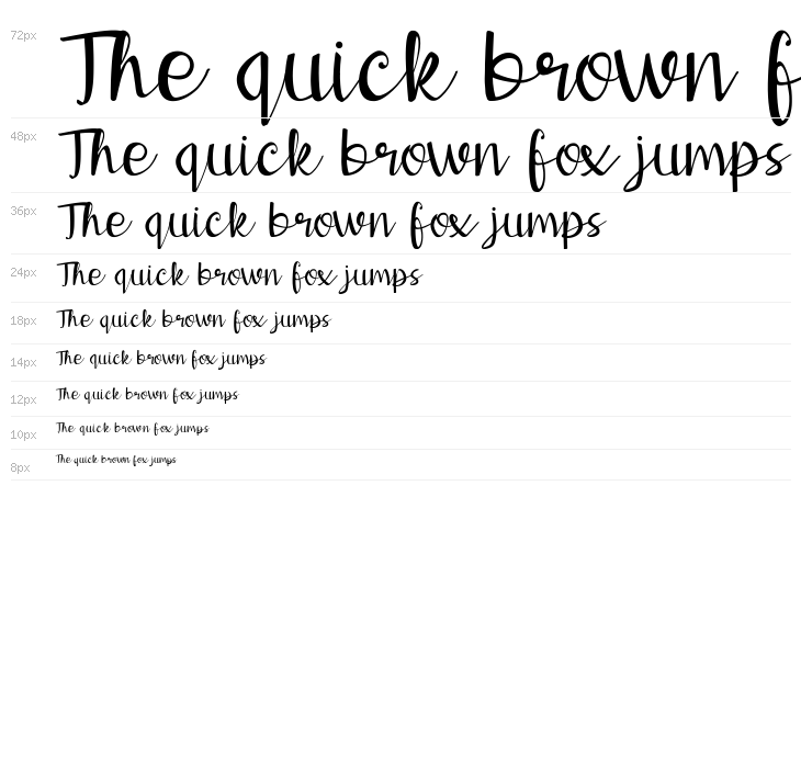 Berthalia Script Waterfall