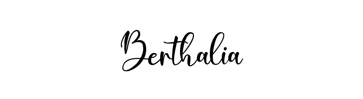 Berthalia  नि: शुल्क फ़ॉन्ट्स डाउनलोड