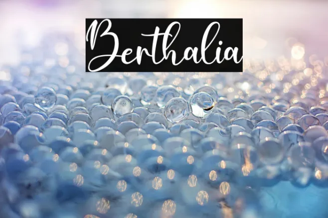 Berthalia Example 1
