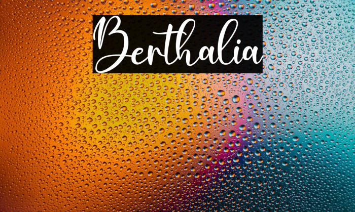 Berthalia Example 2