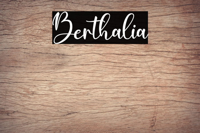 Berthalia Example 3