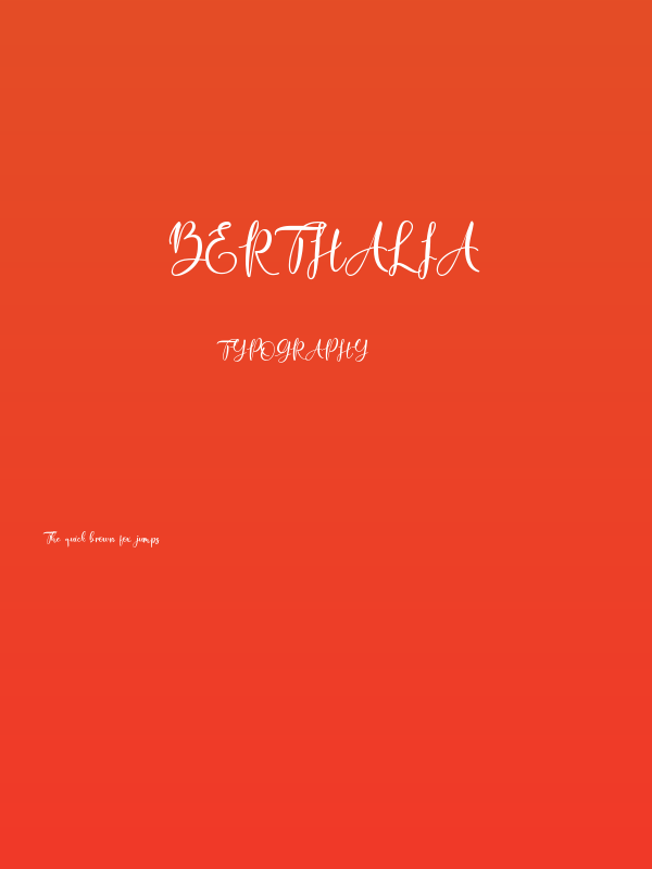Berthalia Poster