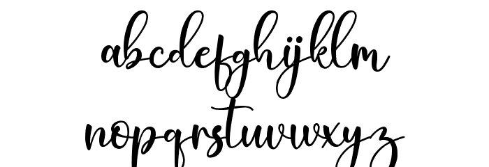 Berthalia Font LOWERCASE