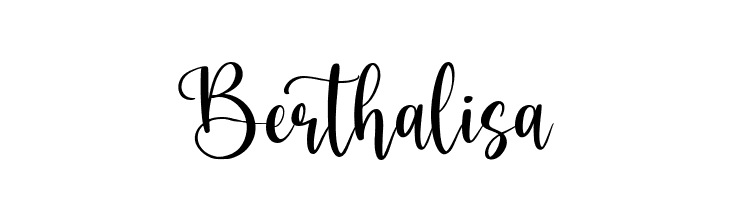 Berthalisa  font caratteri gratis