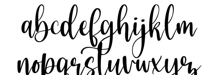 Berthalisa Font LOWERCASE