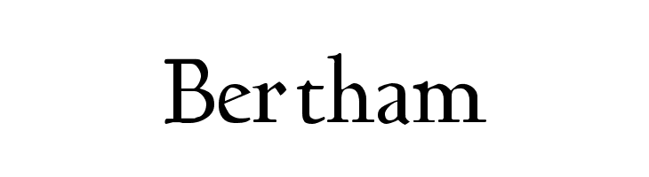 Bertham  免费字体下载