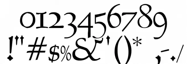 Bertham Schriftart Anderer Schreiben
