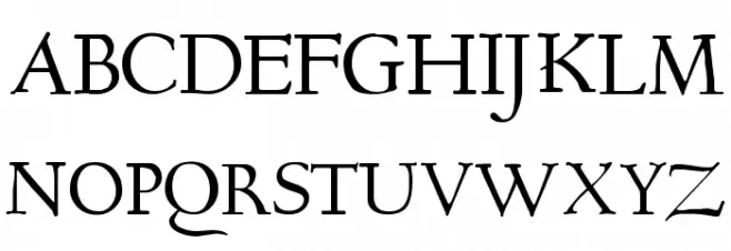 Bertham フォント 大文字