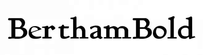 BerthamBold  免费字体下载