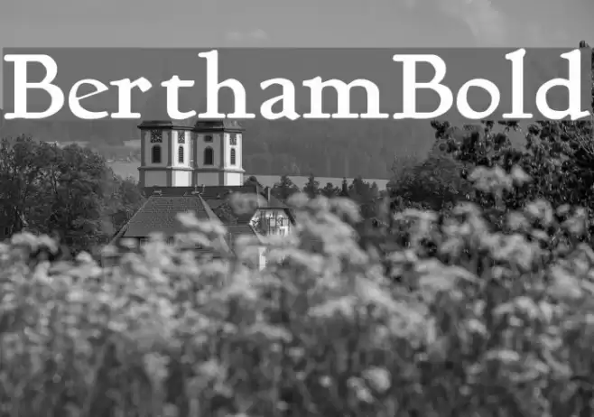 BerthamBold Font examples