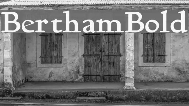 BerthamBold Font examples