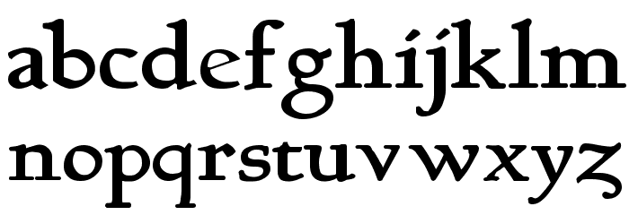 BerthamBold Font LOWERCASE