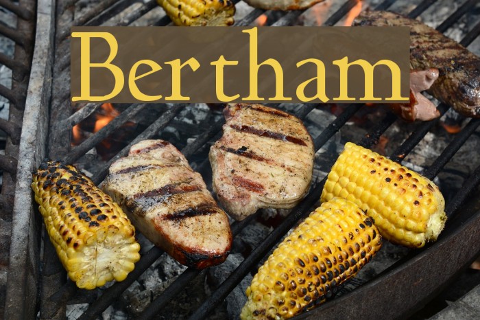 Bertham Font examples
