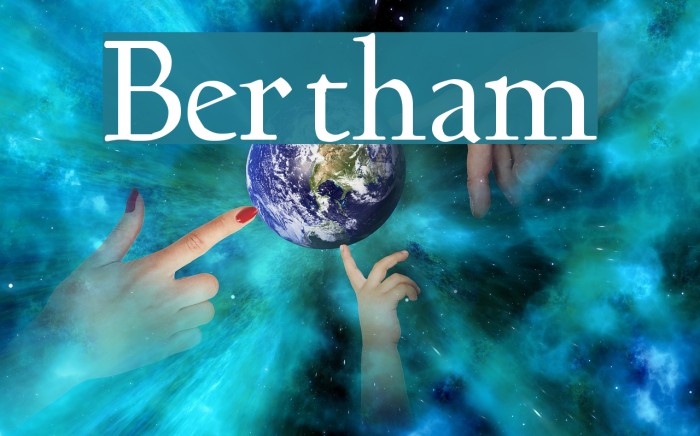 Bertham Font examples