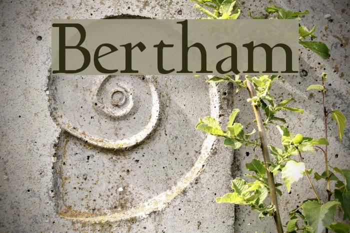Bertham Font examples