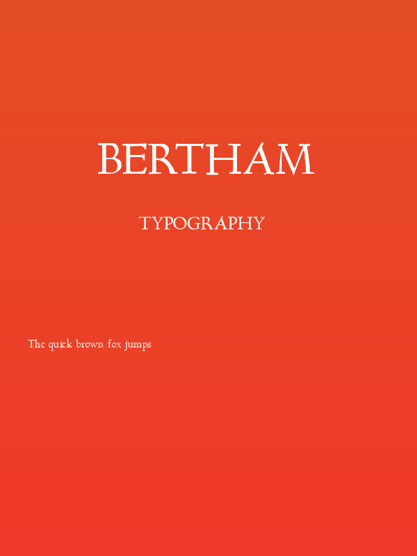 Bertham Poster