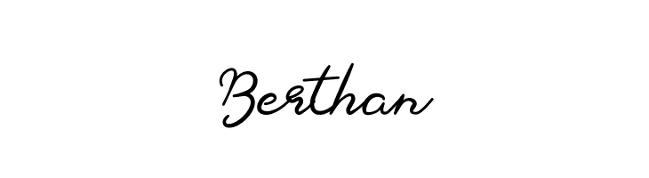 Berthan  baixar fontes gratis