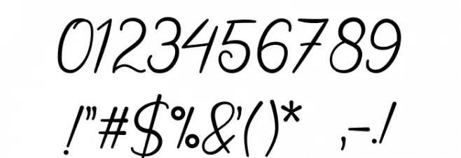 Berthan Font OTHER CHARS