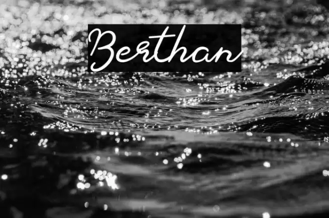 Berthan Font examples