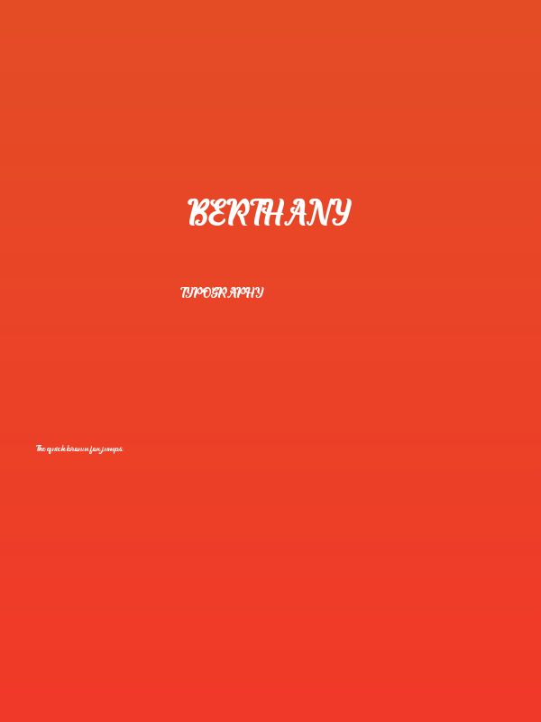 Berthany Poster