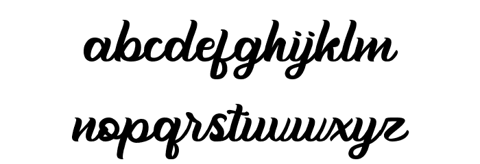 Berthany Font LOWERCASE