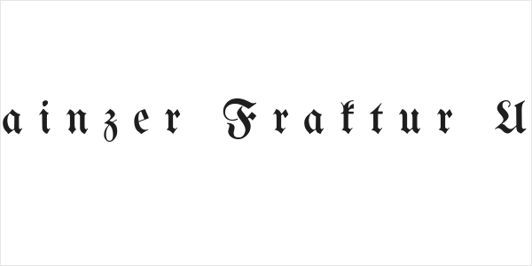 Berthold  Mainzer Fraktur UNZ1A Italic Logo