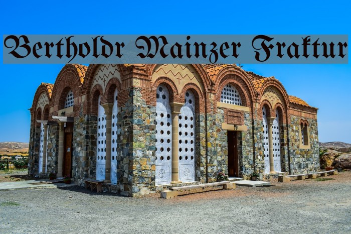 Bertholdr Mainzer Fraktur Font · 1001 Fonts