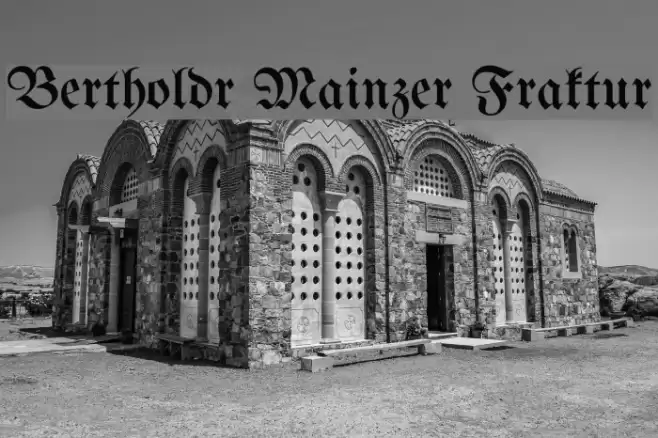 Bertholdr Mainzer Fraktur 字体 examples