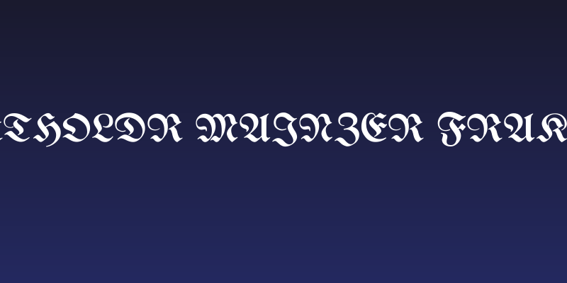 Bertholdr Mainzer Fraktur Social Header