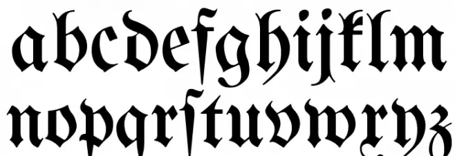 Bertholdr Mainzer Fraktur 字体 小写