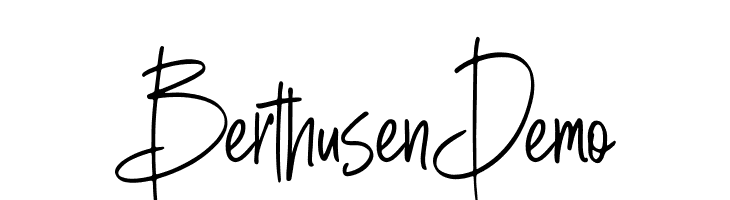 Berthusen Demo  नि: शुल्क फ़ॉन्ट्स डाउनलोड