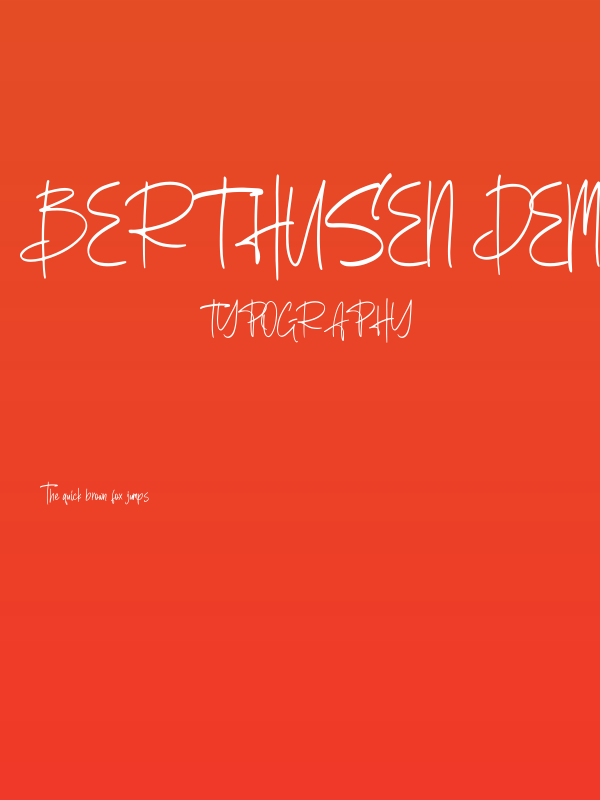 Berthusen Demo Poster