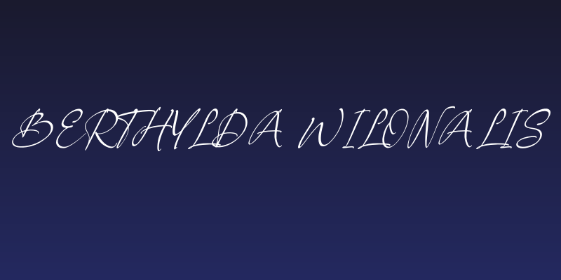 Berthylda Wilonalis Social Header