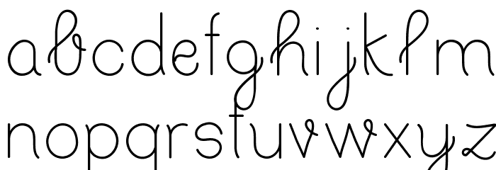 Bertica Regular Font LOWERCASE