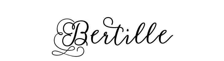 Bertille  フリーフォントのダウンロード