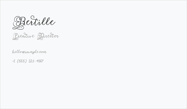 Bertille Business Card