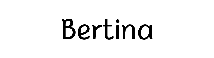 Bertina  font caratteri gratis