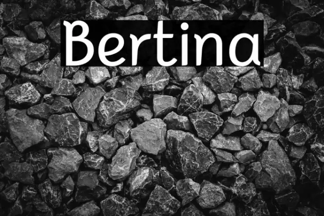 Bertina Font examples